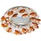 Ecola Light MR16 CD4141 GU5.3 Светильник встр. круглый с хрусталиками Прозрачный и Янтарь/Хром 50x90 (кd74) FO1617EFY - фото 4305