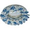 Ecola MR16 CD4141 GU5.3 Светильник встр. круглый с хрусталиками Прозрачный и Голубой/Хром 50x90 (кd74) FL1618EFY - фото 4404