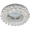 Ecola MR16 CD4141 GU5.3 Светильник встр. круглый с хрусталиками Прозрачный/Хром 50x90 (кd74) FW1618EFY - фото 4412