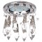 Ecola MR16 CR1004 GU5.3 Glass Стекло Круг "Восточный стиль" на коротком подвесе Прозрачный / Хром 84x100 FM16RVECB - фото 4420