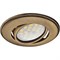 Ecola MR16 DH03 GU5.3 Светильник встр. поворотный выпуклый (скрытый крепеж лампы) Бронза 25x88 (кd74) FB1601EFS - фото 4439
