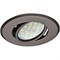 Ecola MR16 DH09 GU5.3 Светильник встр. поворотный плоский (скрытый крепеж лампы) Черный Хром 25x90 (кd74) FT1603EFS - фото 4462