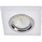 Ecola MR16 DL1651 GU5.3 Glass Стекло Квадрат скошенный край Матовый / Хром  25x90x90 (кd74) FN1651EFF - фото 4515