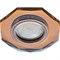 Ecola MR16 DL1652 GU5.3 Glass Стекло 8-угольник с прямыми гранями Янтарь / Черненая медь 25x90 (кd74) FA1652EFF - фото 4530