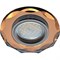 Ecola MR16 DL1653 GU5.3 Glass Стекло Круг с вогнутыми гранями Янтарь / Черненая медь 25x90 (кd74) FA1653EFF - фото 4541