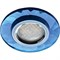 Ecola MR16 DL1654 GU5.3 Glass Стекло Круг граненый Голубой / Хром 25x90 (кd74) FL1654EFF - фото 4542