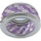 Ecola MR16 DL1655 GU5.3 встр. круглый с хруст.(3 ряда) и ободком - Прозрачный и Аметист/ Хром 63x85 (кd74) FP1655EFF - фото 4552