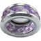 Ecola MR16 DL1656 GU5.3 встр. круглый с хруст.(2 ряда) и ободком - Прозрачный и Аметист/ Хром 54x85 (кd74) FP1656EFF - фото 4556