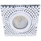 Ecola MR16 DL1658 GU5.3 Glass Стекло Квадрат с  прозр.  мозаикой/фон зерк./центр.часть хром 28x95x95 FC16SGECB - фото 4558