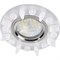 Ecola MR16 DL1661 GU5.3 Glass Стекло Круг с квадратными матовыми стразами /фон мат./центр.часть хром 42x95 FM16RNECB - фото 4567