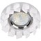 Ecola MR16 DL1661 GU5.3 Glass Стекло Круг с крупными  матовыми стразами Елочка/фон мат./центр.часть хром 42x95 FN16RNECB - фото 4569