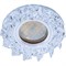 Ecola MR16 DL1661 GU5.3 Glass Стекло Круг с крупными  прозр. стразами Елочка/фон зерк./центр.часть хром 42x95 FE16RNECB - фото 4570