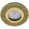 Ecola MR16 DL1662 GU5.3 Glass Стекло Круг с прозр.стразами (оправа золото)/фон зерк./центр.часть золото 25x93 FG16RGECB - фото 4574