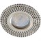 Ecola MR16 DL1662 GU5.3 Glass Стекло Круг с черными стразами (оправа хром)/фон зерк./центр.часть хром 25x93 FB16RGECB - фото 4577