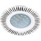 Ecola MR16 DL3182 GU5.3 Светильник встр. литой (скрытый крепеж лампы) Белый/Алюм Рифленые Реснички по кругу 23x78 (кd74) FW1608EFF - фото 4598