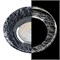 Ecola MR16 LD1650 GU5.3 Glass Стекло с подсветкой Круг Колотый лед на черном / Хром 25x95 (кd74) SE1650EFF - фото 4650