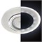 Ecola MR16 LD1650 GU5.3 Glass Стекло с подсветкой Круг Матовый / Хром 25x95 (кd74) SL1650EFF - фото 4651