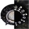 Ecola MR16 LD1661 GU5.3 Glass Стекло Круг с квадр. прозр. стразами с подсветкой/фон черн./центр.часть хром 42x95 SX16RNEFB - фото 4666