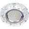 Ecola MR16 LD7071 GU5.3 Светильник встр. искристый с подсветкой "Розы" Прозрачный / Хром 25x95 FT16CREFB - фото 4688