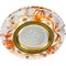 Ecola MR16 LD7071 GU5.3 Светильник встр. искристый с подсветкой "Розы" Прозрачный и Янтарь / Золото 25x95 FO16GREFB - фото 4692