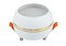 Ecola GX53 SP5376 светильник встраив. Спот Сфера углубленный Белый матовый с золотыми полосками 90х73 (к+) SR536WECB - фото 4863